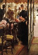 James Tissot The Shop Girl painting